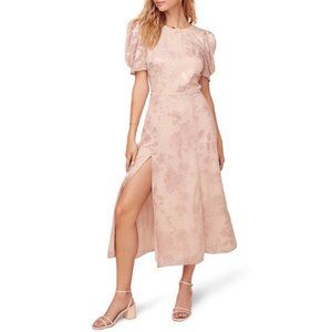 Astr The Label Puff Sleeve Monarch Midi Dress Siz… - image 1